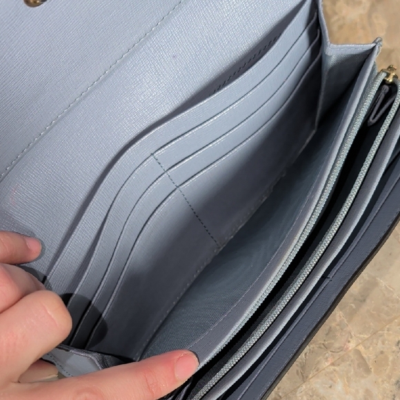 Furla Light Blue Leather Wallet - Picture 14 of 16
